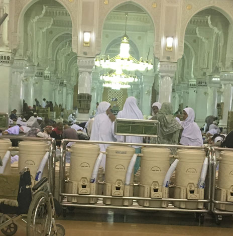 zamzam water in the haram